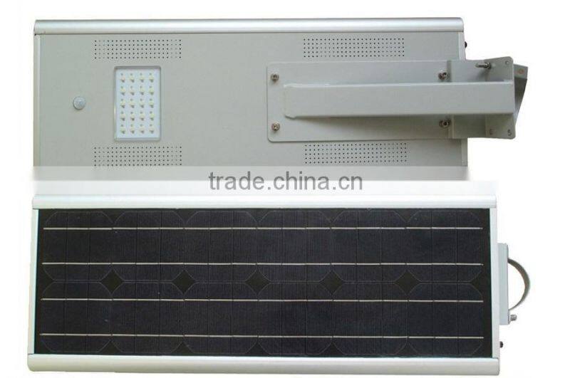 18W solar integrated street light with LiFePO4 battery