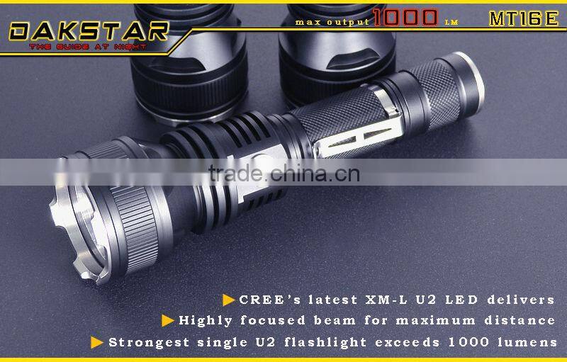 DAKSTAR MT16E XM-L U3 1000LM 18650 Self Defense Side Switch LED Flashlight With CREE
