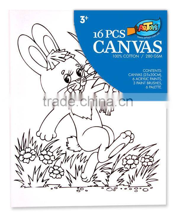 Children selling DIY painting tools, safe, fun