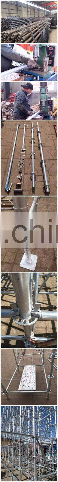 galvanized and painted steel scaffolding, ring lock scaffoldings, scaffolding props