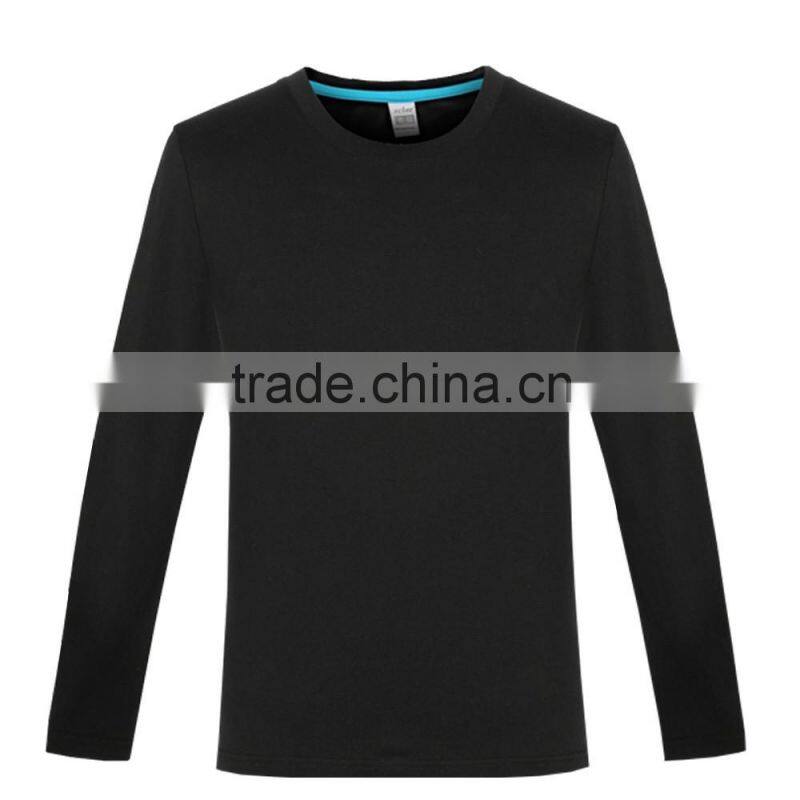 Men's Double Dry long-sleeved black shirt, tee t shirts manufacturers in china