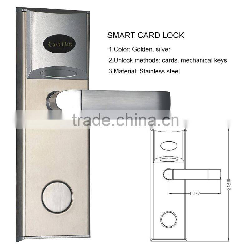 Furniture lock stainless steel intelligent smart electric hotel type door lock