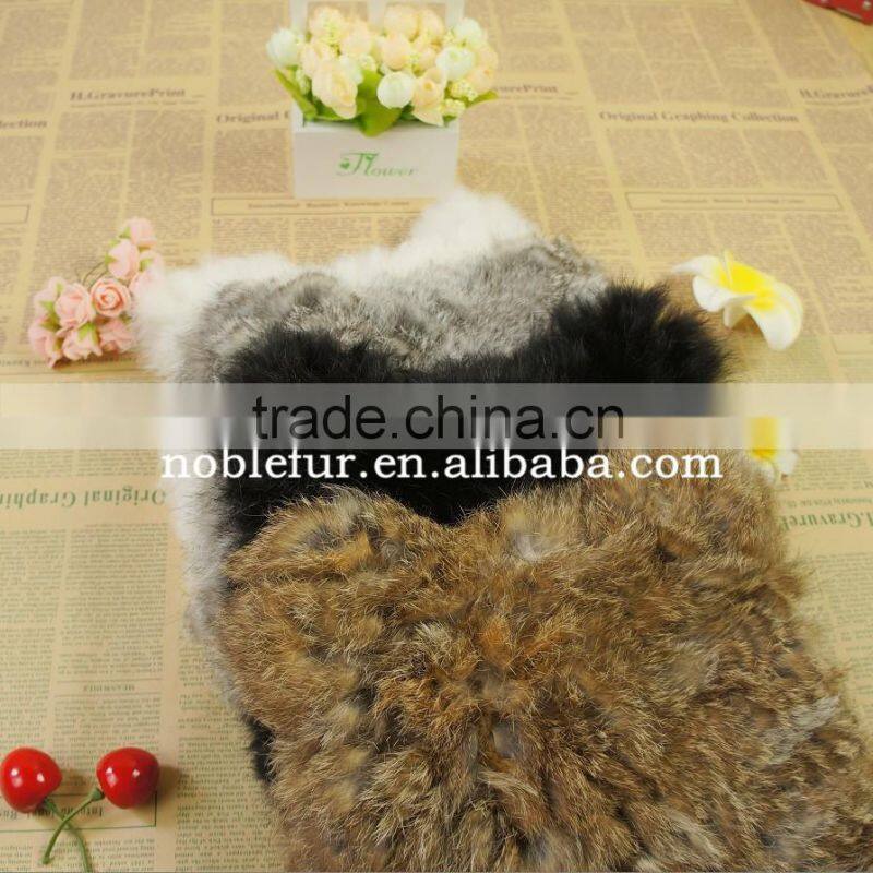 lovely Korean style rabbit fur winter beanie animal ear hatcute fluffy headwear
