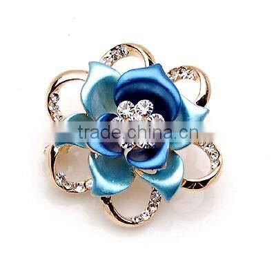 Classic Joker set Crystal rhinestone flower brooch