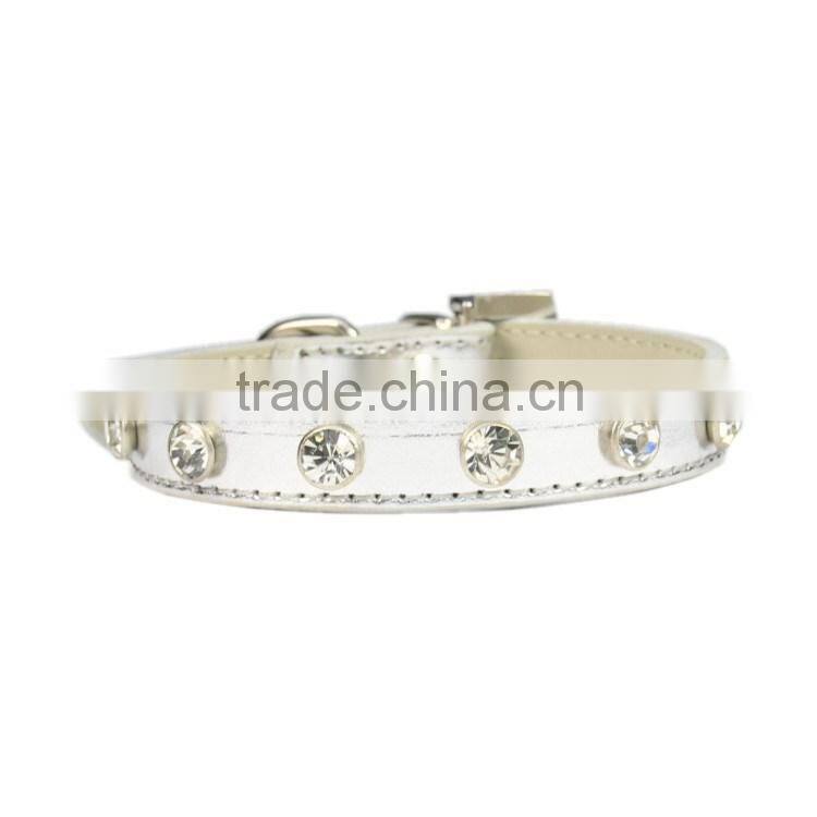 Pet products gold & silver festive color diamond 6 color pet collar