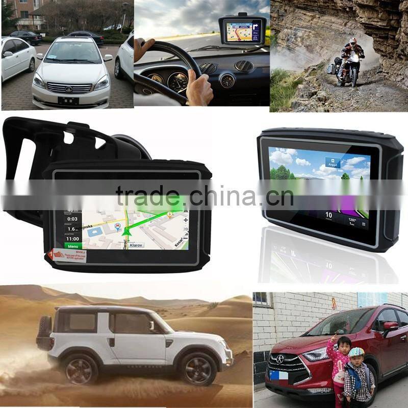 2016 Newest portable watrproof gps navigator with multinational map