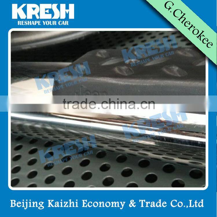 KRESH Brand Hot sell Aluminum 4x4 SUV tubular side step for Grand Cherokee, with black color and chrome color
