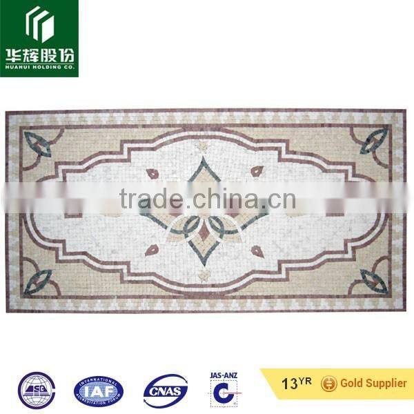 polished decorative indoor square water jet stone on sale