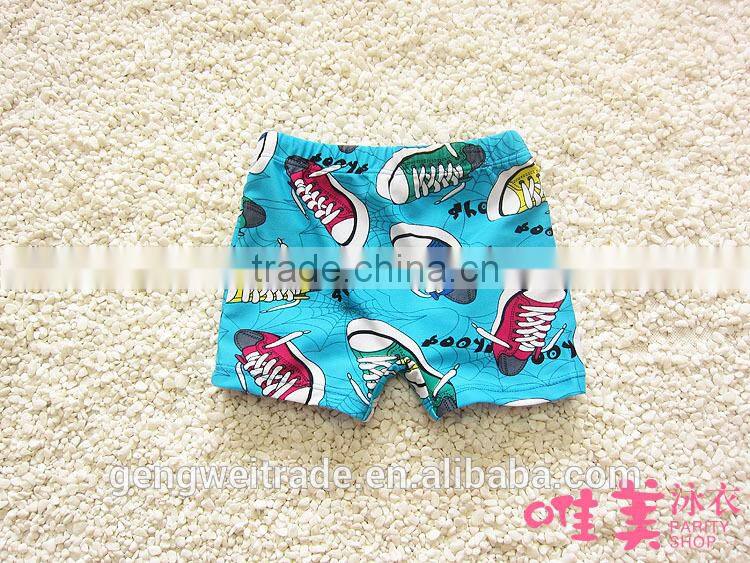 2015 Children Swimming Trunks Baby Boy Cartoon Boxer Trunks