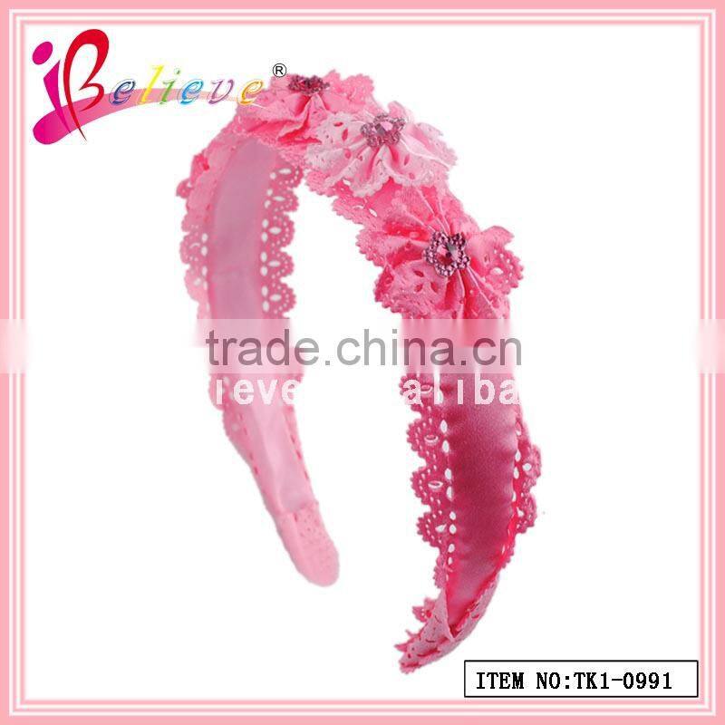 Popular korker curly ribbon hair clip,elegant french barrette hair clips wholesale (XH6001-369)