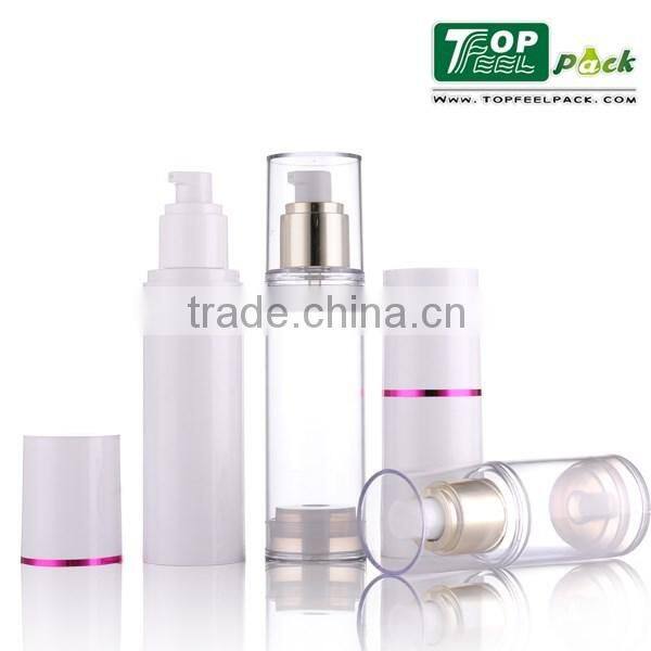 Transparent plastic cosmetic airless pump bottle 30ml/50ml/100ml