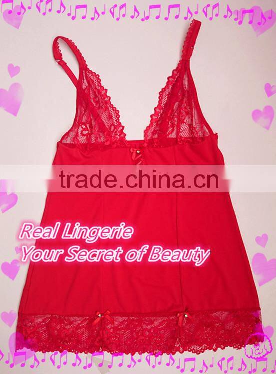 Sexy hot selling lace bra transparent lingerie, OEM service babydoll for mature women