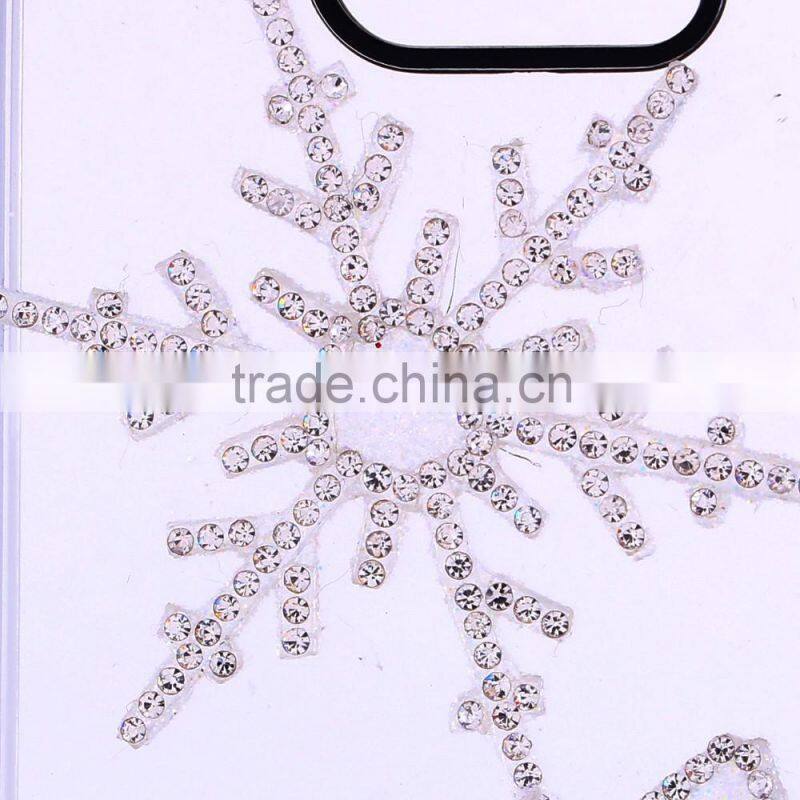 diy mobile phone case with snowman