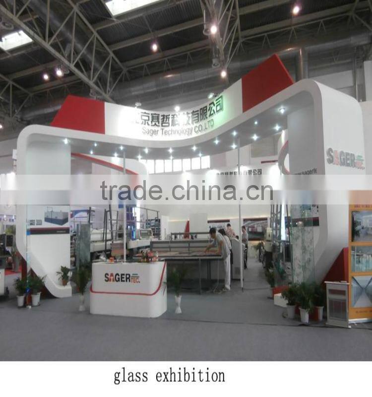 2015 goood quality fully automatic vertical glass drilling machine with touch screen