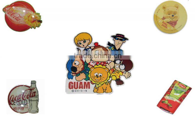 3d custom soft pvc fridge magnet car