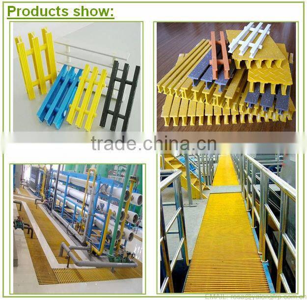 High bearing strengh anti-corrosion pultruded fiberglass FRP/GRP grating fiberglass floor grating,platform walkway FRP grating