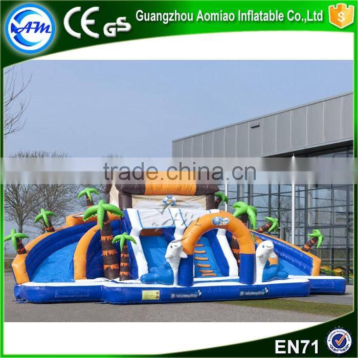 Giant sea house inflatable water splash park for sale