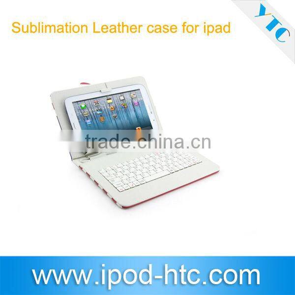 Sublimation PU Leather case for Tablet pc, sublimation Wallet case