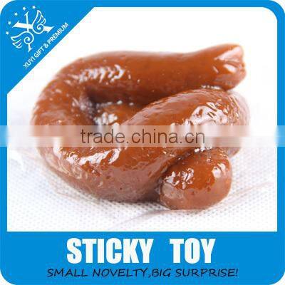 Sticky toy tpr squishy dog shit cheap shit promotional gift and toys