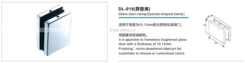 stainless steel glass patch fittings/glass door glass patch fittings DL-019