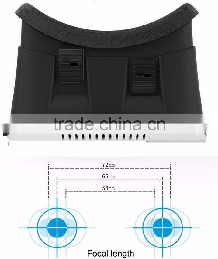 2016 VR BOX 1.0 Pro Google cardboard Version VR Virtual Reality Glasses for 3.5" - 6.0" Smart Phone