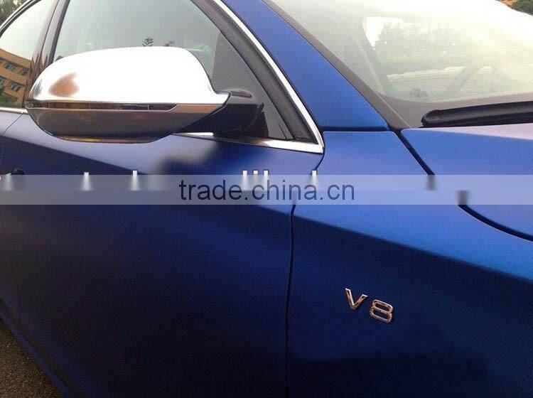 Newest Product ! Gold Matte chrome metallic car wrap vinyl film with air bubble size:1.52*20m