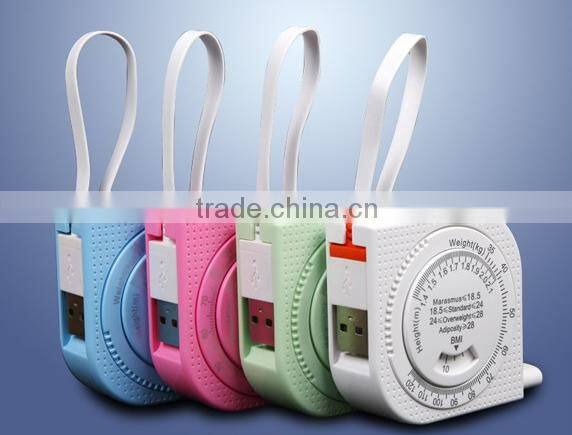 Tape measure data line USB data charge cable for Smart Phone USB Cable