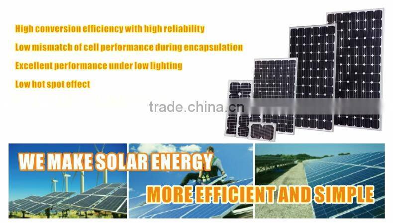 EverExceed 156*156mm Monocrystalline Solar Panel with TUV/VDE/CE/IEC Certificates
