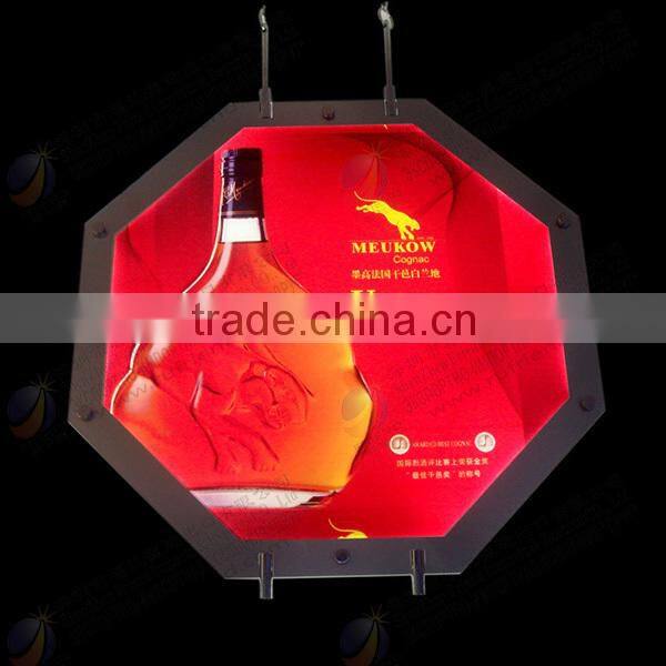 fast food restaurant equipment advertising light box led display board