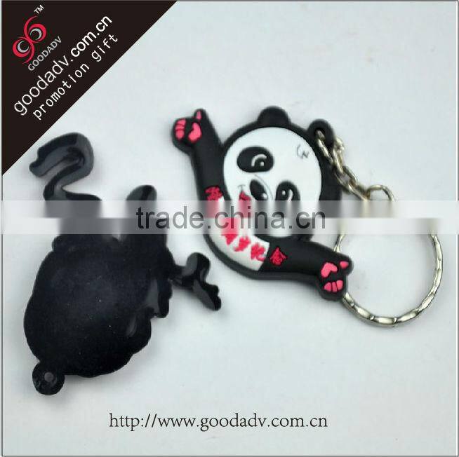 Newest creative eco-friendly soft pvc mobile keychains