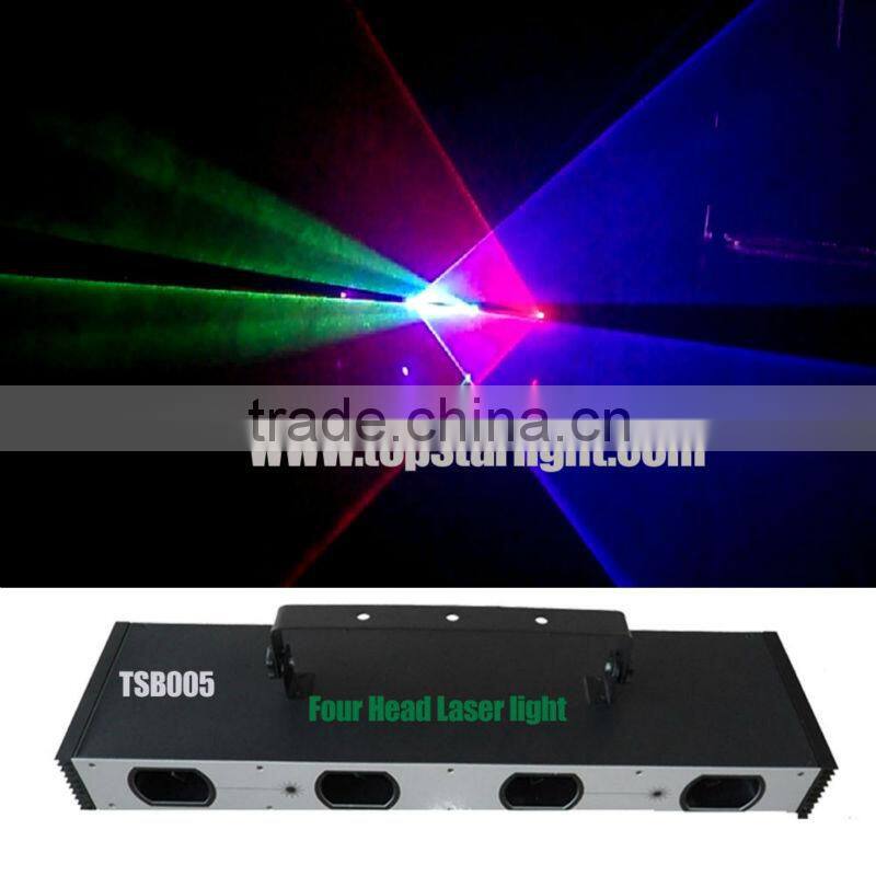 Four head RGB or RGBY or RGB+UV color laser/laser disco effect light
