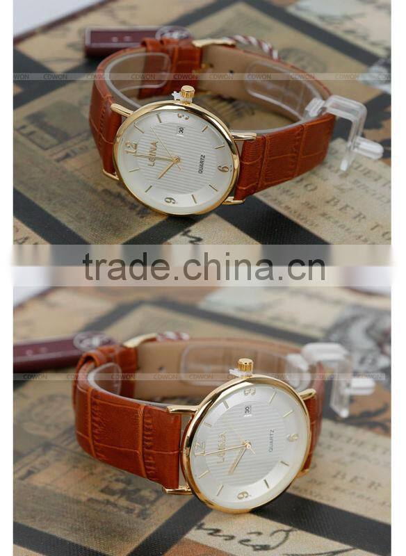 Newest Luxury Automatic Leather Strap Men Wrist Watch Gift