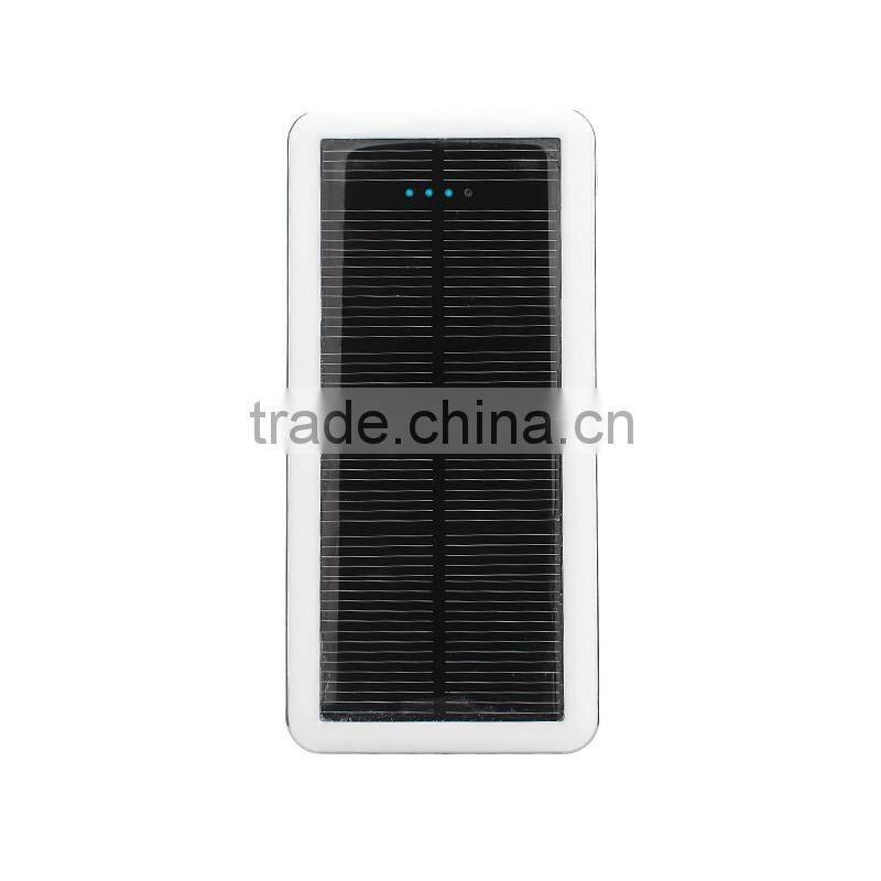Wholesale rechargeable battery li-ion 12000mah solar cell phone portable charger