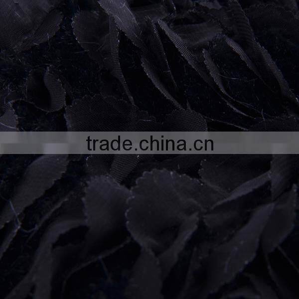 chiffon and fur imitation embroidery design wedding embroidery lace fabric