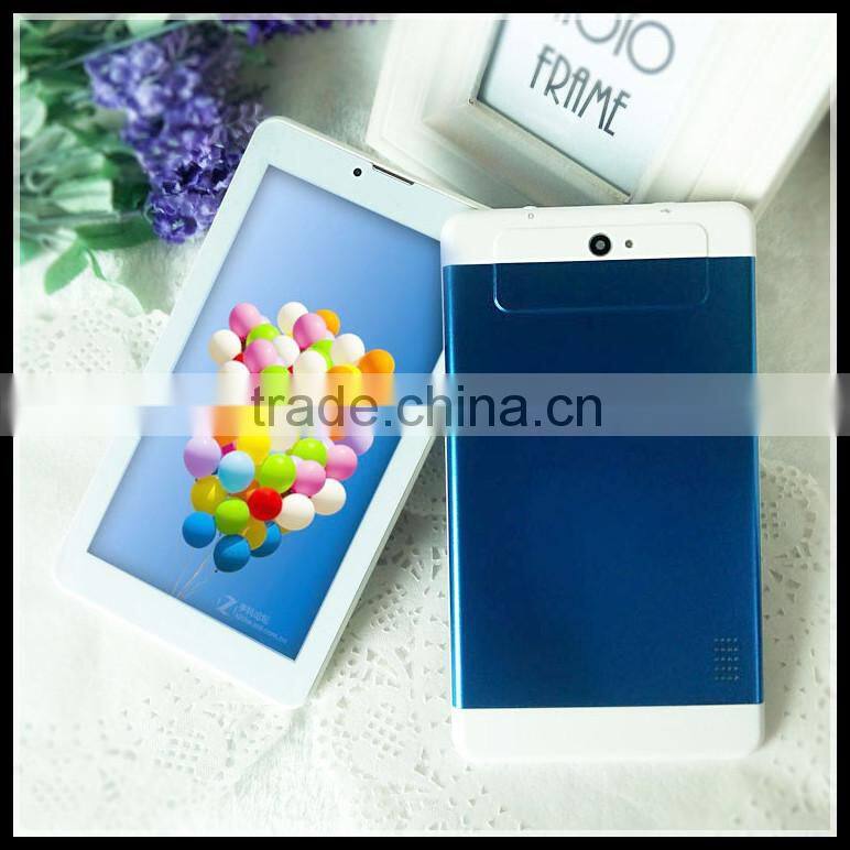 7 Inch Dual Core 3G Calling Dual Sims Android 4.4 ultrathin Tablet PC with Metal shell wifi and Bluetooth