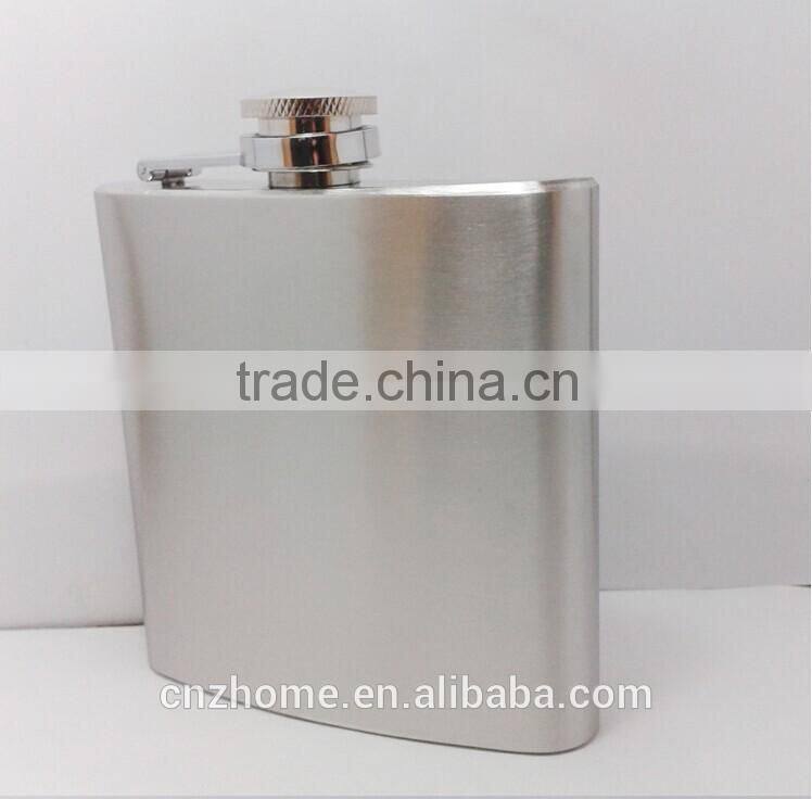 7oz Stainless Steel Hip Flask with laser engraving logo