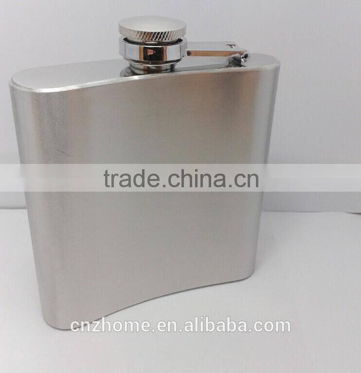 7oz Stainless Steel Hip Flask with laser engraving logo
