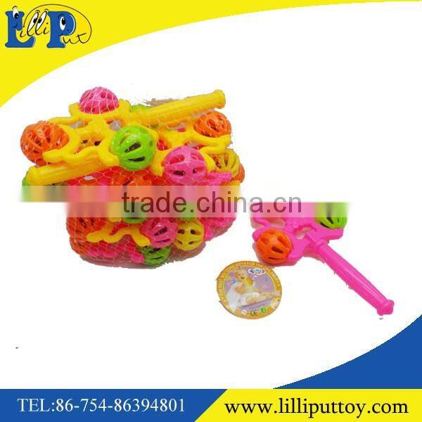 10 pcs colorful steering wheel rattle toy with net bag