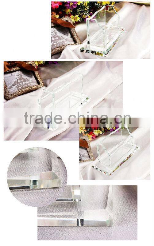 Exquisite Table Decoration Crystal Card Holder