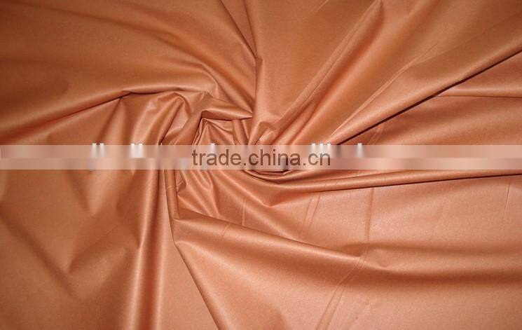 2013 hot sale OIL Cire100% polyester spun fabric for garment lining, suit, jacket and proof coat