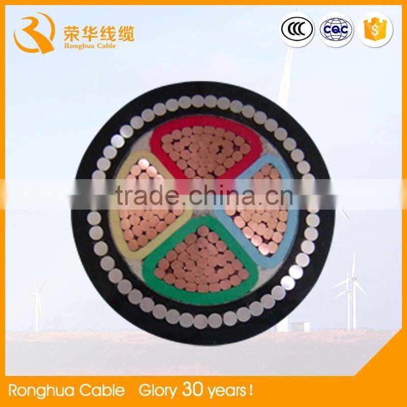Power Station Application and PVC Jacket XLPE Insulated cable electric cable three phase