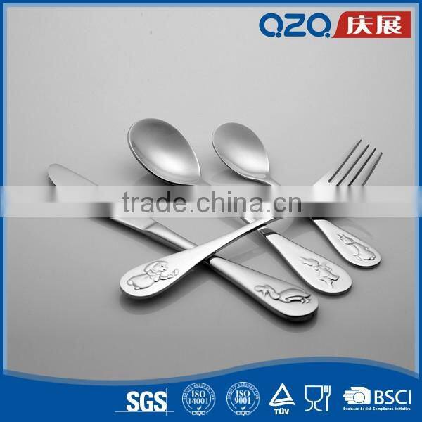 Asia factory flatware set cuttlery baby stainless steel spoon and fork