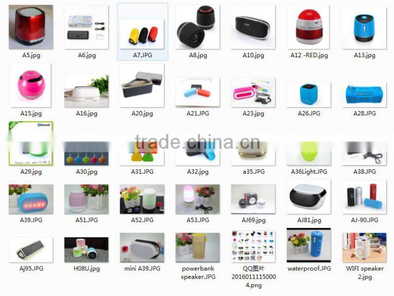 2016 New Cheap Bluetooth Speaker With LED Light Speaker With MIC Handsfree Functions