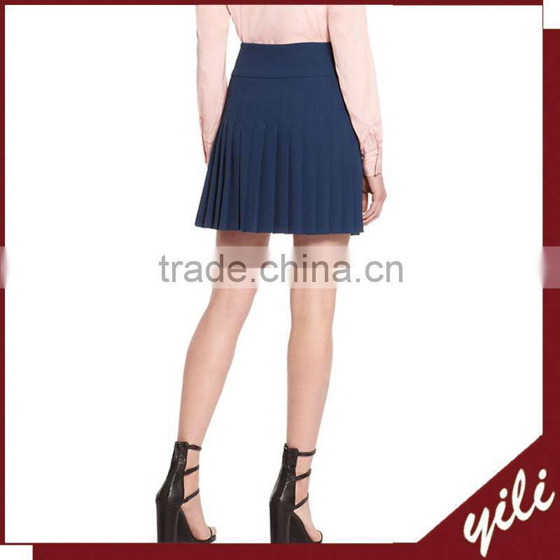 2014 New style short skirt pleat design for girls