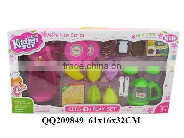 Funny plastic kitchen play toy set ,cooker play set for boys & girls