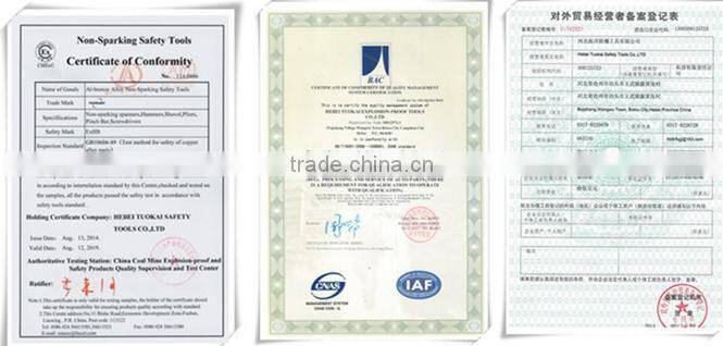 Beryllium bronze alloy Cross Pein Engineers' Hammer/Non sparking safety hand tool