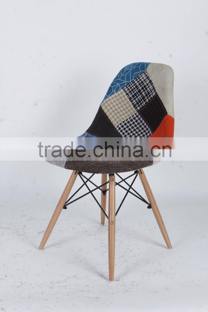 New design patchwork leisure wooden chair/cheap chair/patchwork chair (1028E)