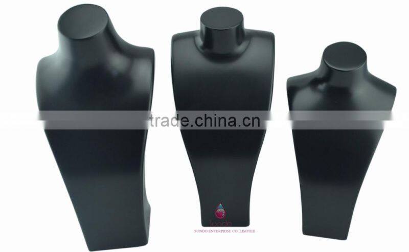 high quality luxury wooden jewelry busts black
