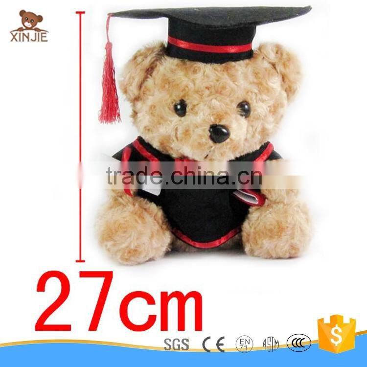 custom plush graduate bear toy best selling soft stuffed graduate bear toy