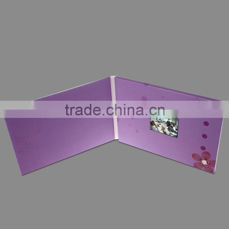 upscale gift item 2.4" lcd wedding invitation card,invitation video card